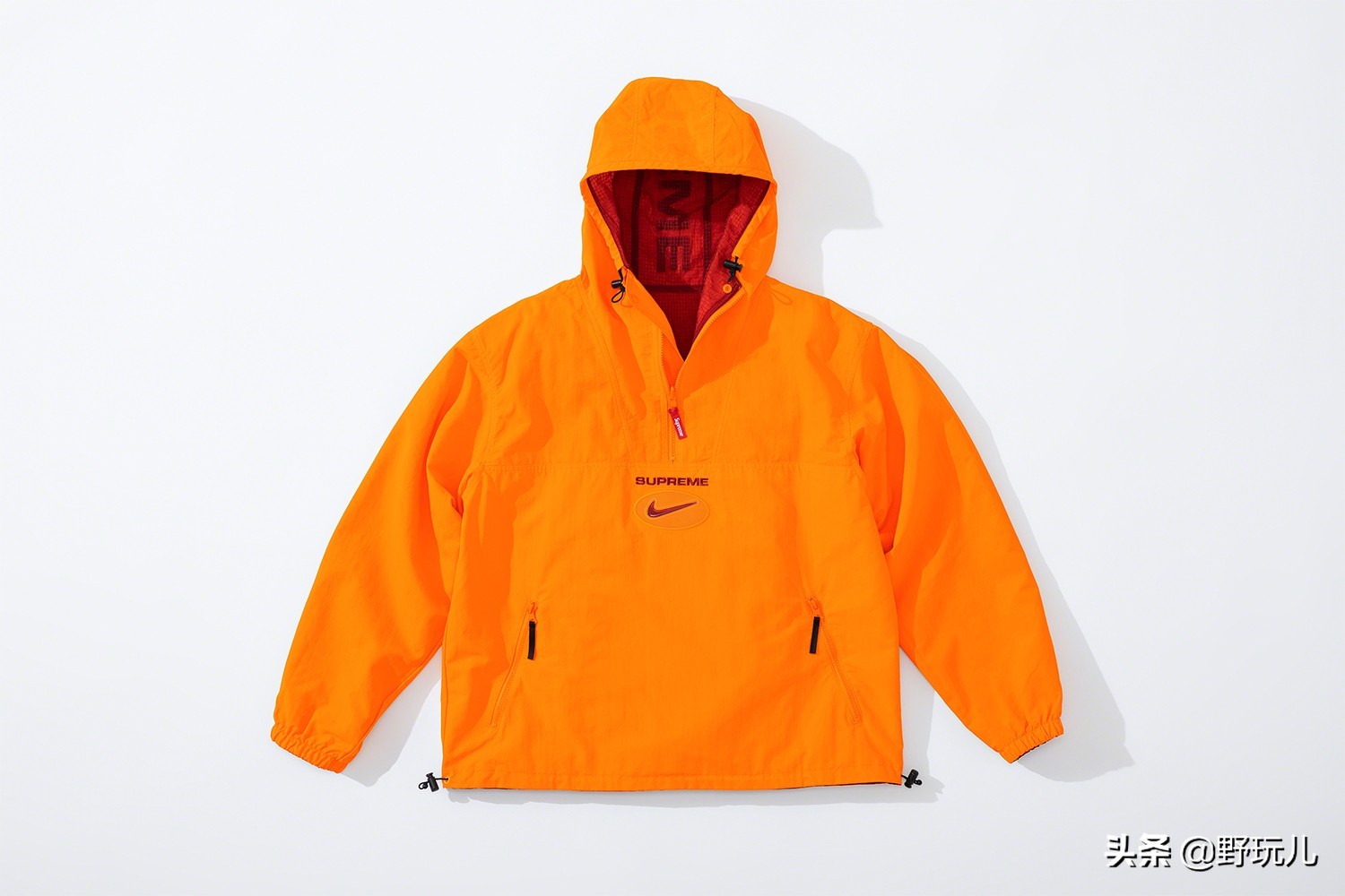 耐克supreme联名两面穿,nikexsupreme双面夹克