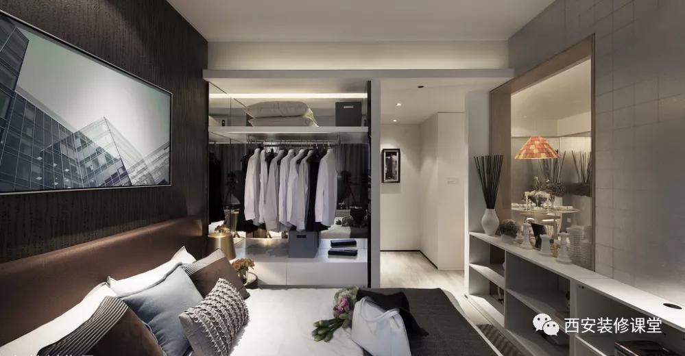 卧室衣柜镂空挂衣服怎么设计,衣柜中间镂空挂换洗衣服