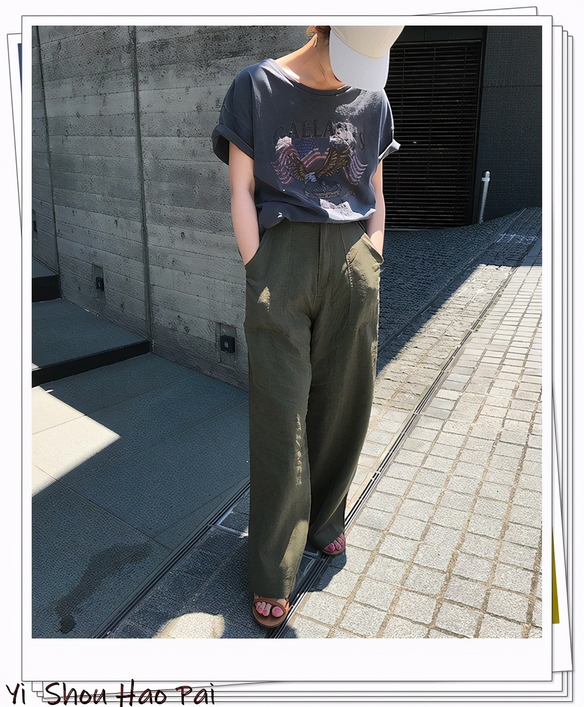 绿色阔腿裤搭配什么上衣女,绿色阔腿裤穿搭冬季女搭配