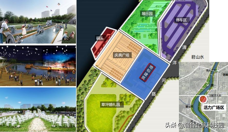 福山区夹河夜景,烟台福山区风景区