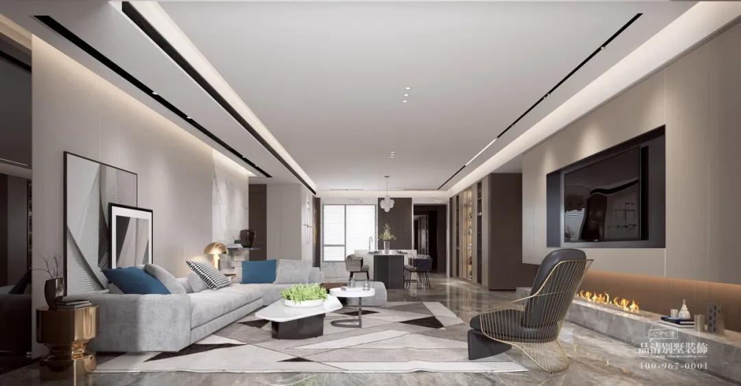 常州260平别墅装修效果图,常州别墅客厅装修