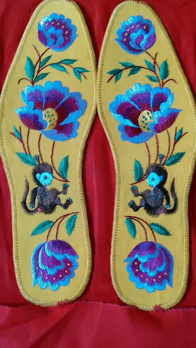 鞋垫图案360种大图超简单,最简单的十字绣鞋垫子图案