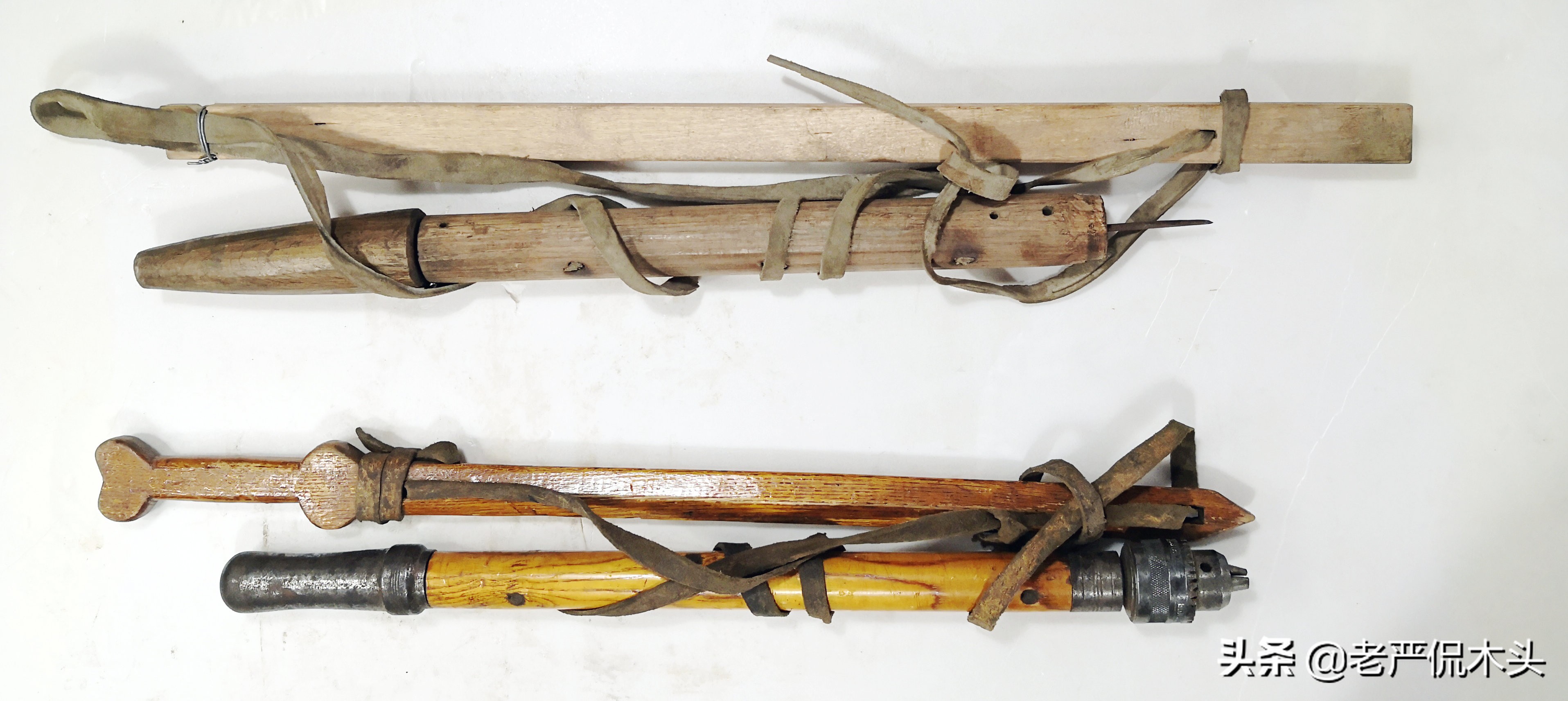 木工手工打孔的原始工具,木工现场制作无钉孔工艺