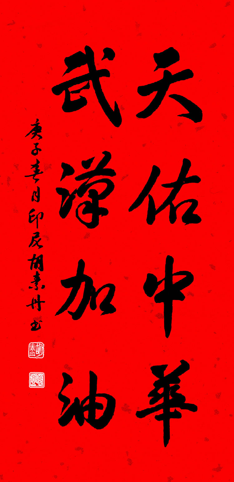 37位名家长江书法展,书法楷书武汉加油中国加油