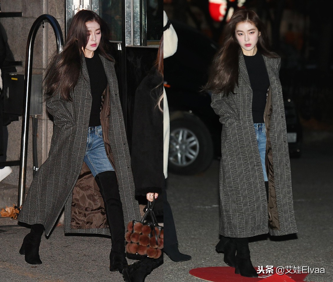 裴珠泫这是什么神颜值？简单大衣配靴子，灰色美瞳超迷离，太美了