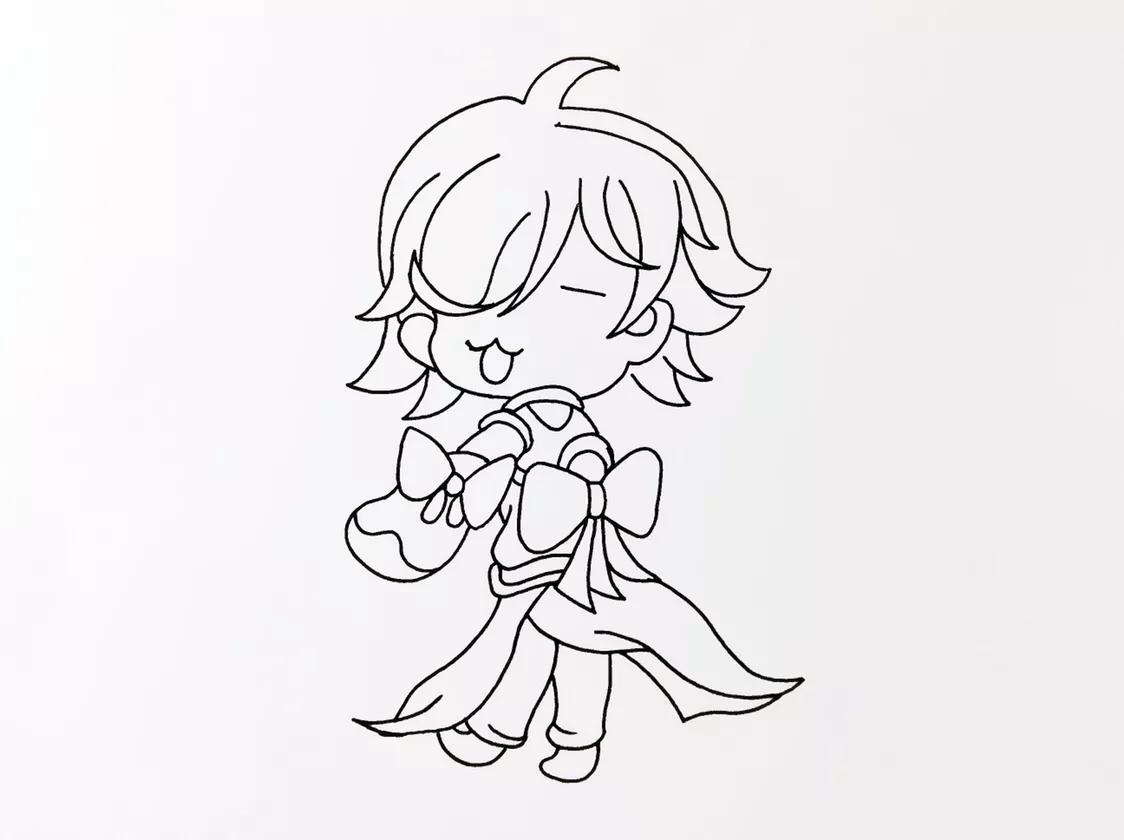 10-12岁画动漫人物简单可爱男生,可爱的动漫人物怎么画一步步教程