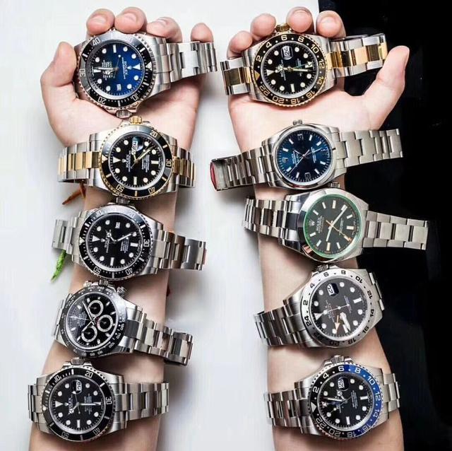 有钱人劳力士表图,广州钟表城劳力士金表