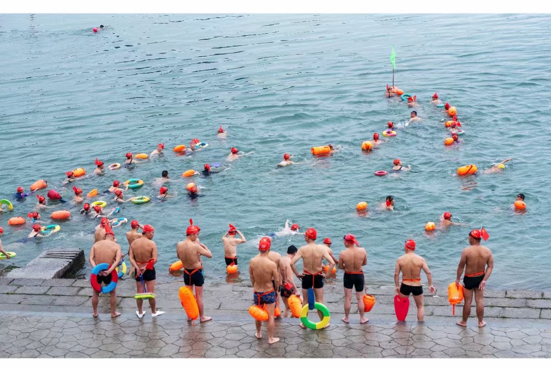 欢乐“横渡”迎端午！高坪泳友畅游嘉陵江