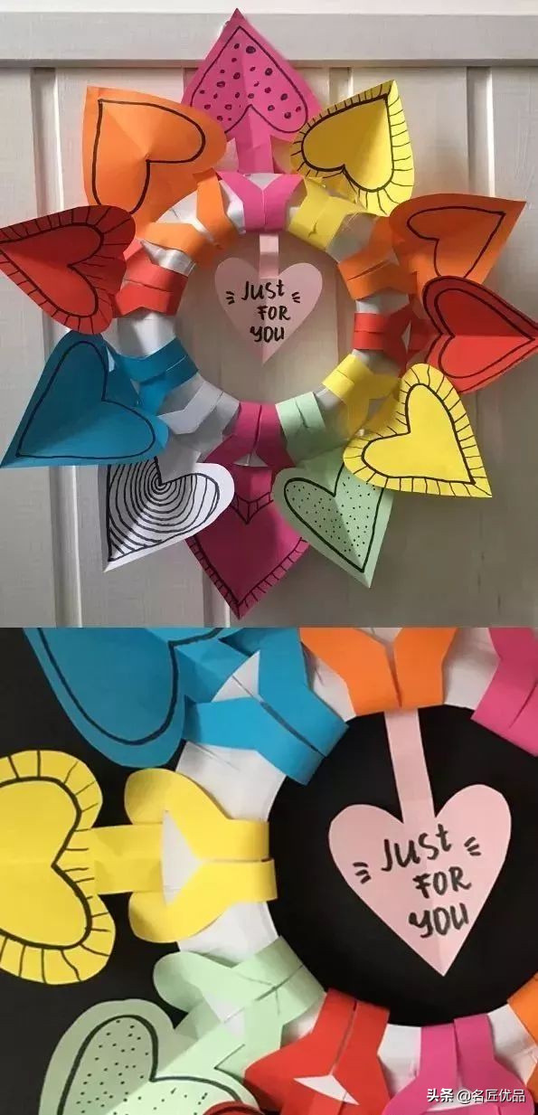 长方形创意纸盘美工作品,纸盘子手工秋天