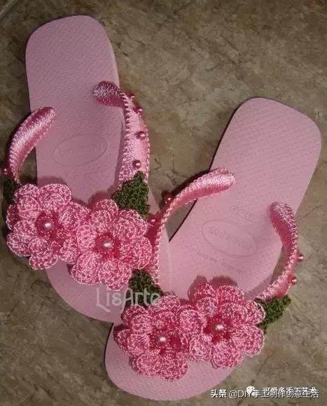 旧鞋底改造钩针鞋教程,手工钩鞋教程春夏季椰子鞋