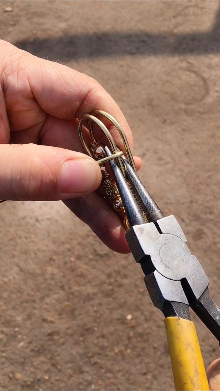 小鸟钥匙扣用珠子8毫米,小鸟钥匙扣盘丝工具制作