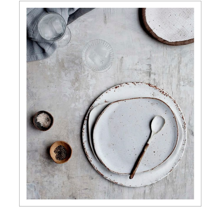 日本侘寂手作,日式极简餐具