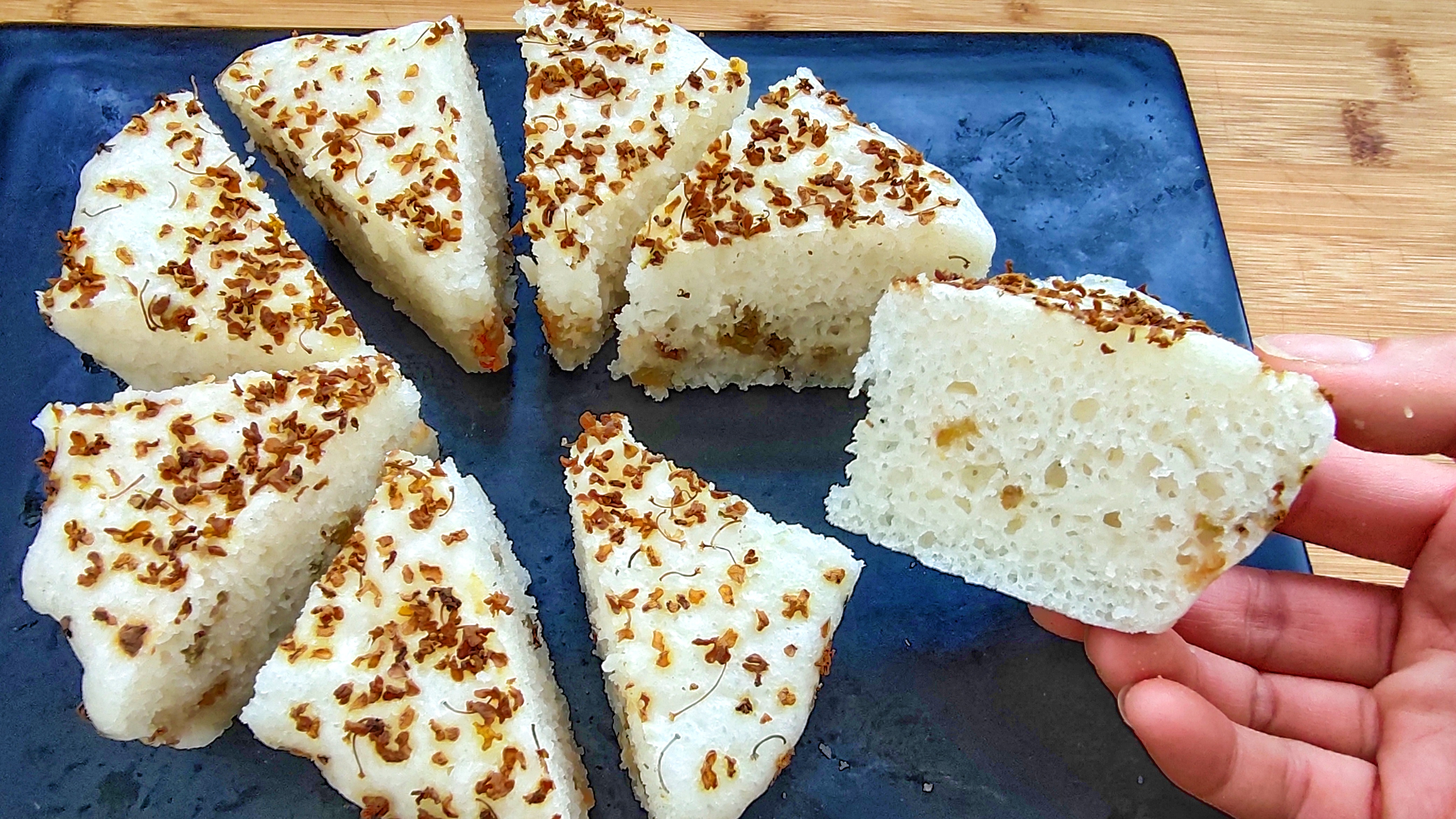 大米发糕做出来发黏怎么回事,如何用粘米粉做发糕松软有嚼劲