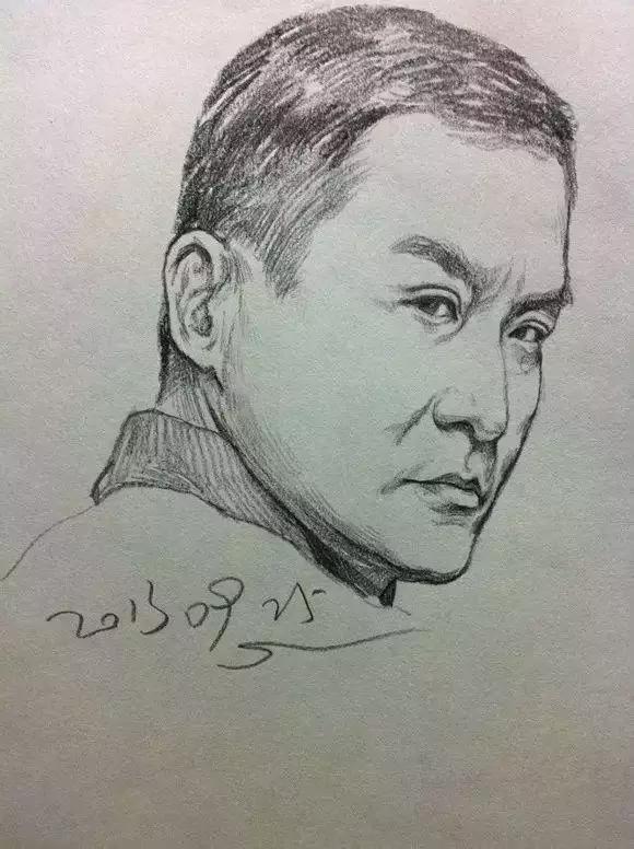 速写看一眼画一笔,用速写的方法画肖像画