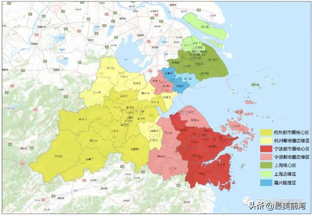 沪杭嘉绍舟,谁与宁波关系最铁?百度大数据眼里的环杭州湾大湾区