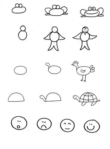 简笔画动漫人物零基础教学,幼儿简笔画入门零基础教程