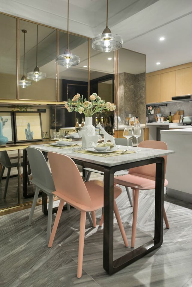 法式马卡龙色系风格,马卡龙色系轻奢风格