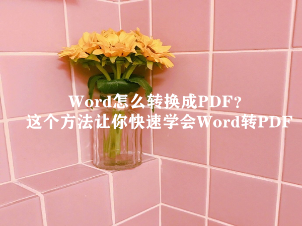 如何将word转换为pdf两种方法,word转pdf如何设置pdf选项