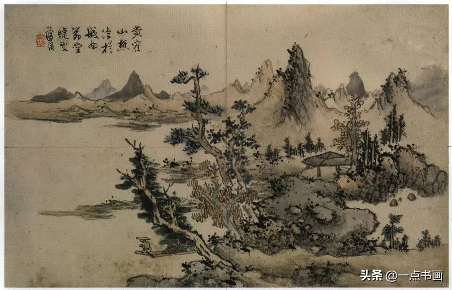 明画家蓝瑛溪山幽居图,明蓝瑛山水画全集