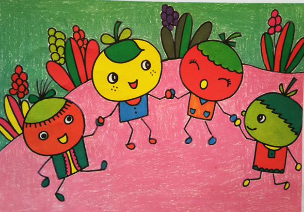 少女心爆棚的又简单的简笔画,安静女孩彩色简单简笔画图片