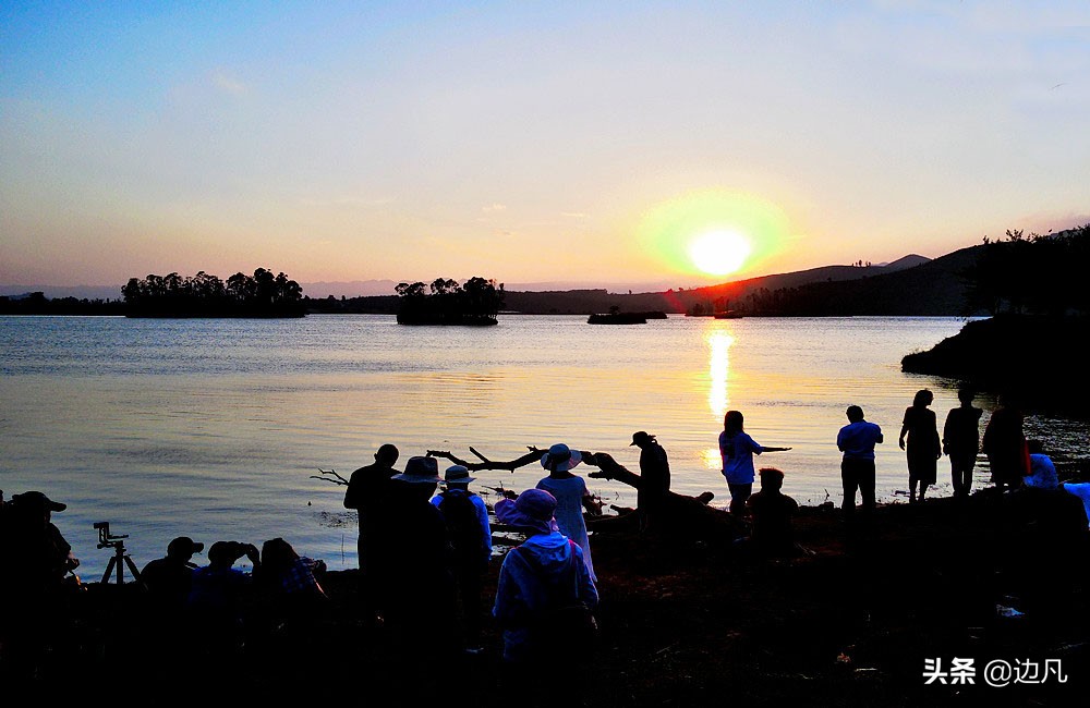 邂逅最美山水田园,春游邂逅一场完美的日落