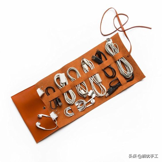 手工编织耳机收纳包,声阔耳机收纳包