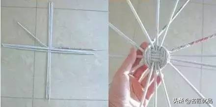 diy手工编织小花篮教程,纸杯和毛线编织的花篮详细教程