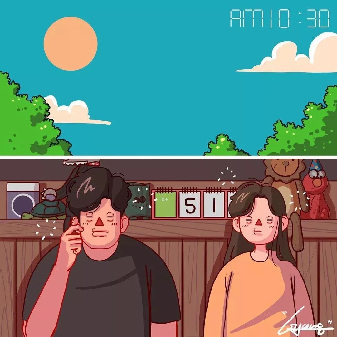 韩国插画师爱情故事,韩国插画大师情侣