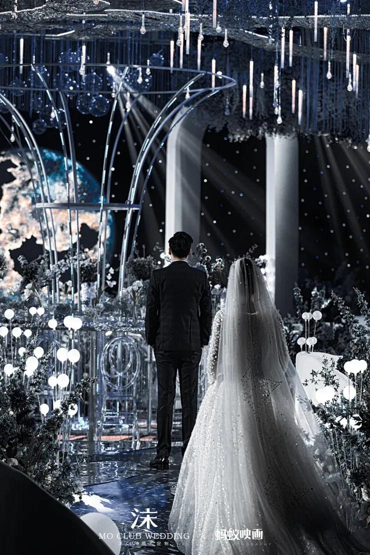 极简轻奢星空主题婚礼,西式城堡星空主题婚礼