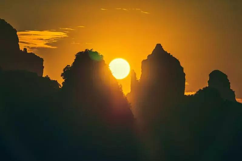 广东韶关丹霞山风景图片欣赏,韶关丹霞山的主要景观区