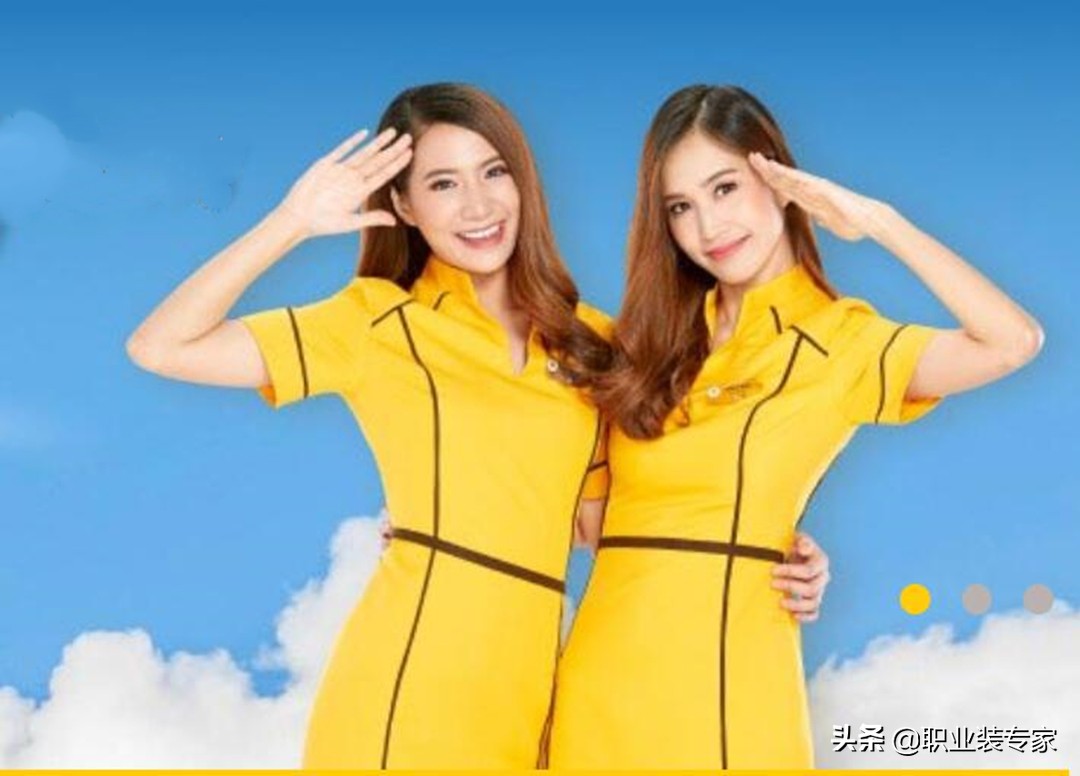 泰国酷鸟航空空姐服,泰国国际航空公司制服特色