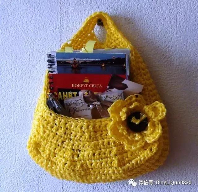 塑料袋编拖鞋,毛线编织浴花袋