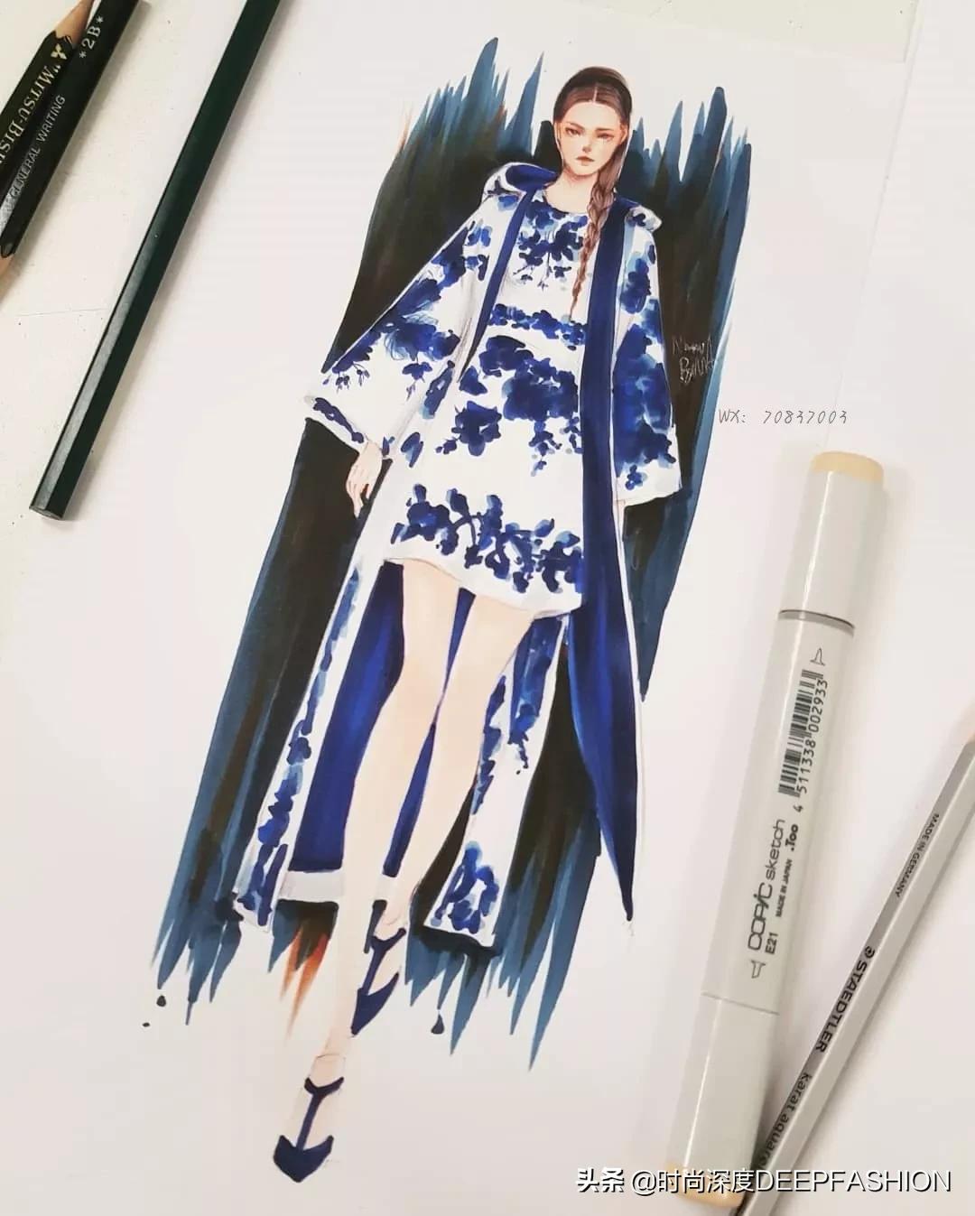 服装设计图三张,服装设计系列效果图