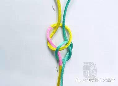 双线弹力绳金刚手串收尾打结图解,手串弹力绳打结方法视频教程全集
