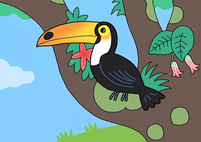 画鸟儿简笔画,简笔画鸟教程幼儿园