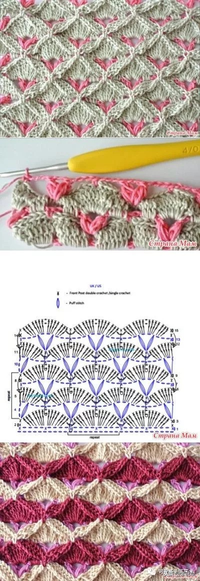 学毛线钩花一学就会简单,新手学毛线钩花