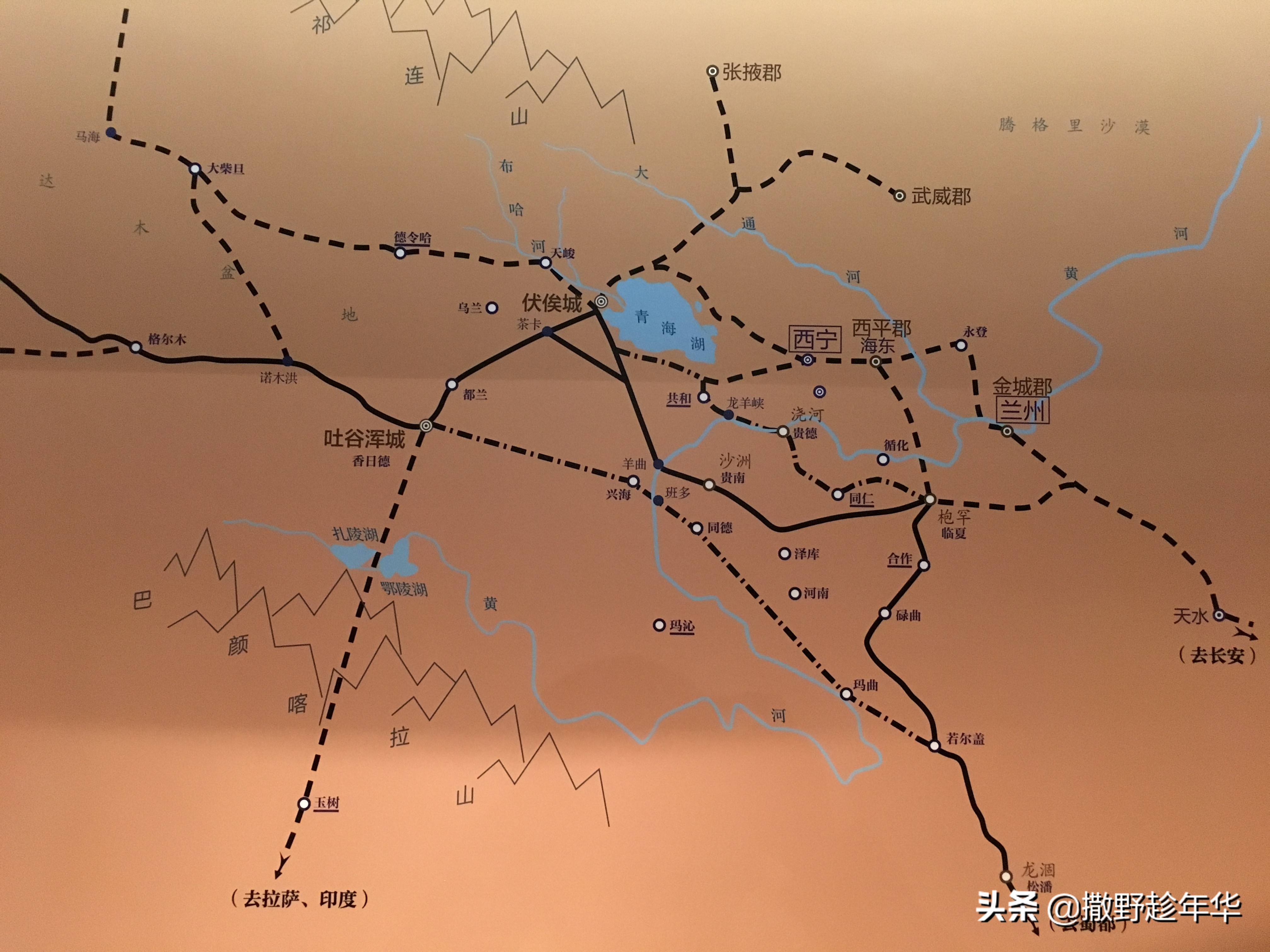 青海甘肃丝绸之旅,青海丝绸之路旅游路线攻略图