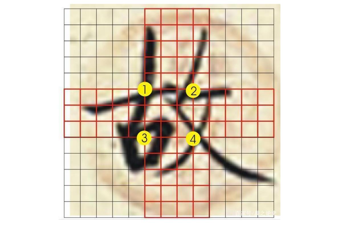 九宫格在书法中怎么用,九宫格书法练习口诀