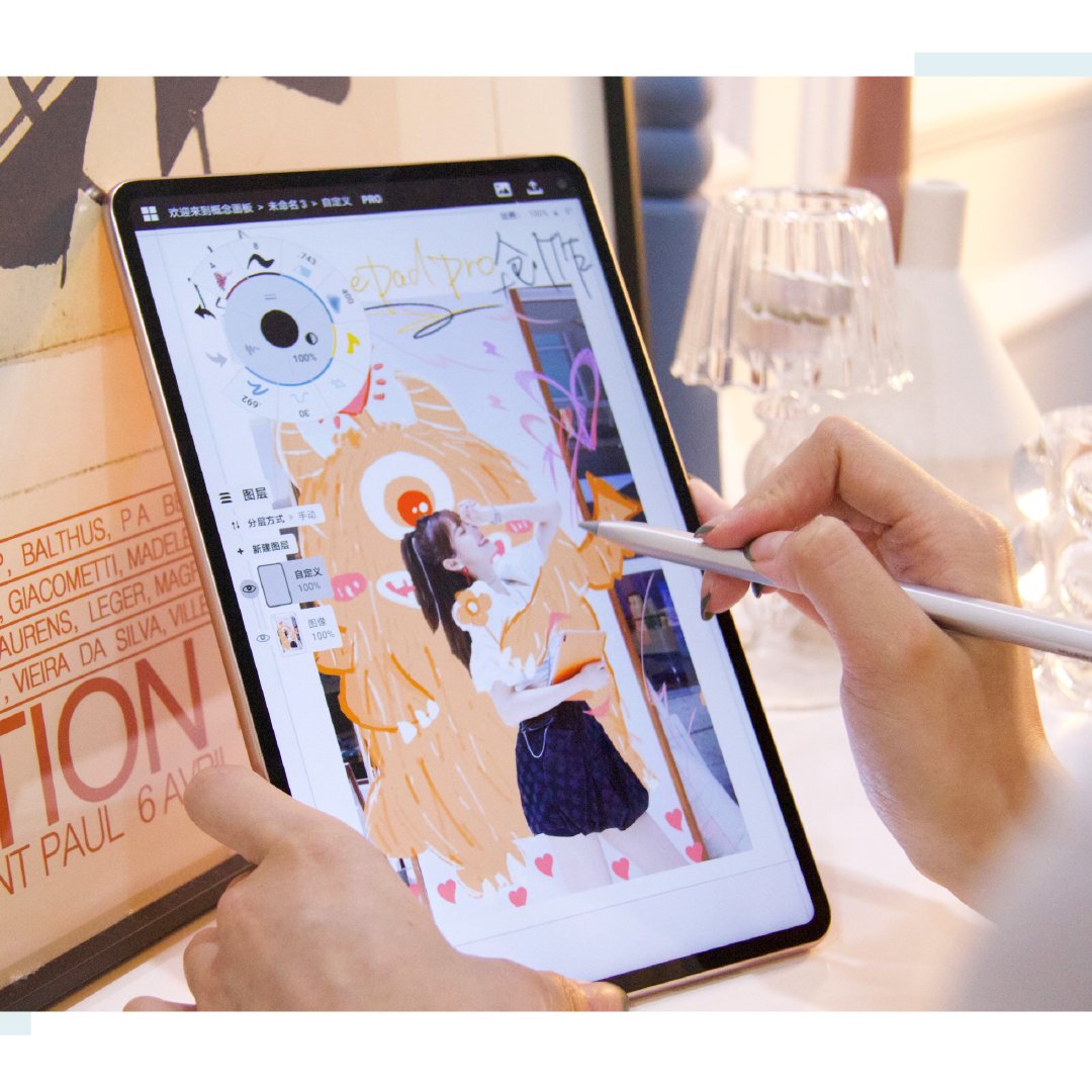 怎样使用华为matepadpro平板绘画,华为平板matepadpro画画笔
