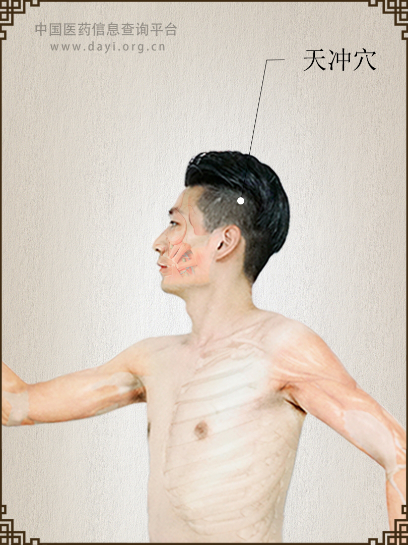 天冲穴取穴视频,针灸奇穴天部穴