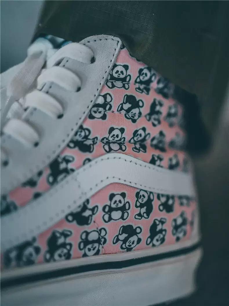 vans朋克熊猫,vans黑红熊猫