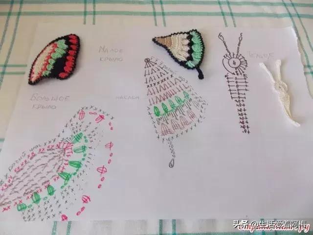 钩针编织时尚首饰项链视频教程,柠檬耳环钩针图解