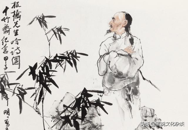 郑板桥竹叶图,郑板桥徐悲鸿图片