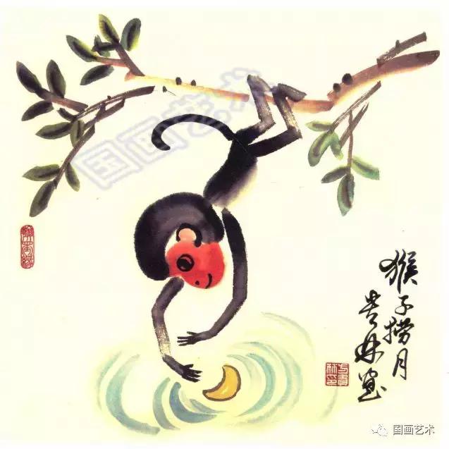 铅笔画猴子的简笔画图片大全,如何画猴子难一点