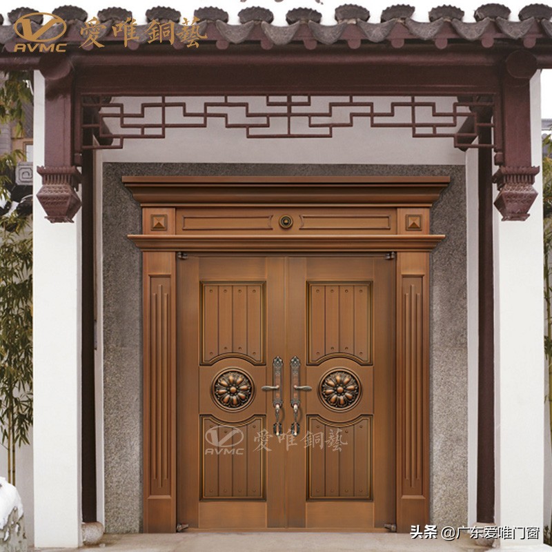 别墅入户铜门1.2米宽最新款,追求高品质的居住