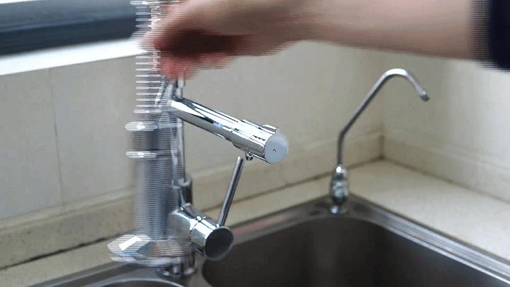 厨房双孔冷热二合一水龙头安装,厨房水龙头冷热两用自己动手安装