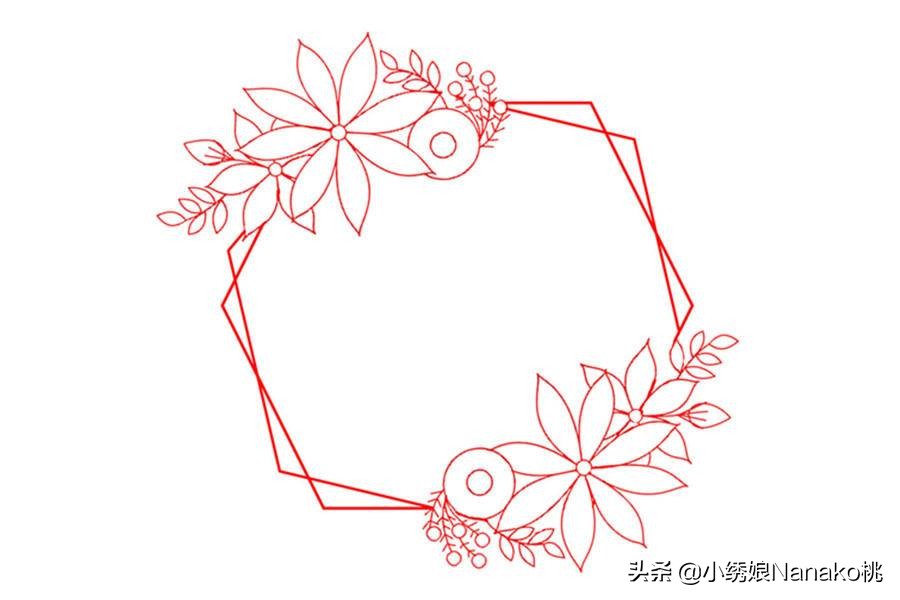 满园春刺绣教程,花环刺绣教程