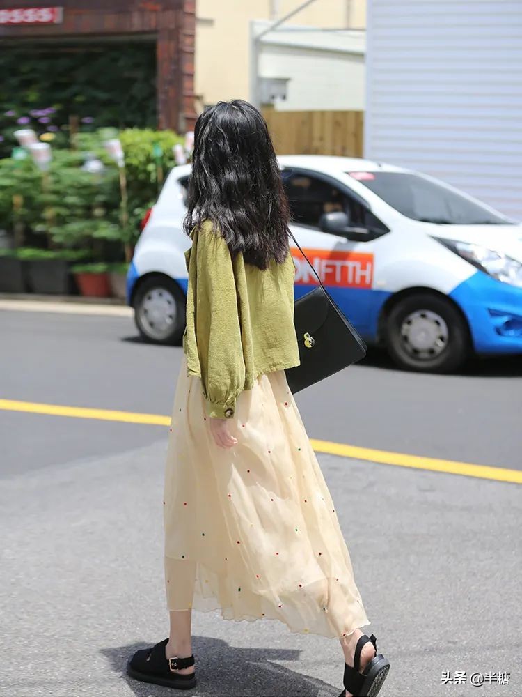 超长防晒半裙,半裙短款防晒