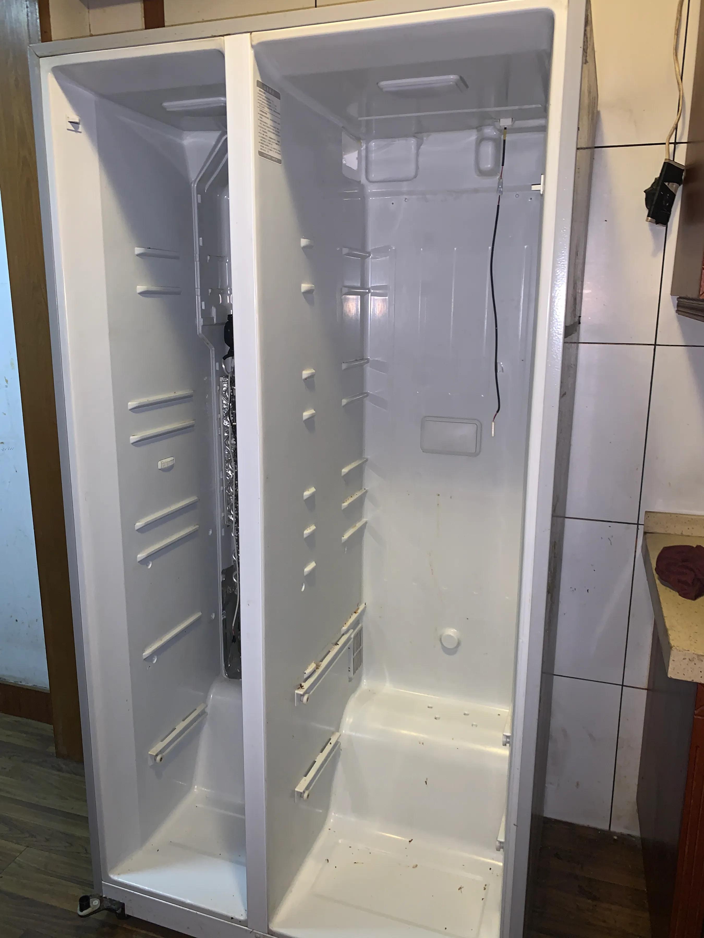 华日冰箱bcd-390dec说明书,华日双开门冰箱冷冻室隔板怎么拆