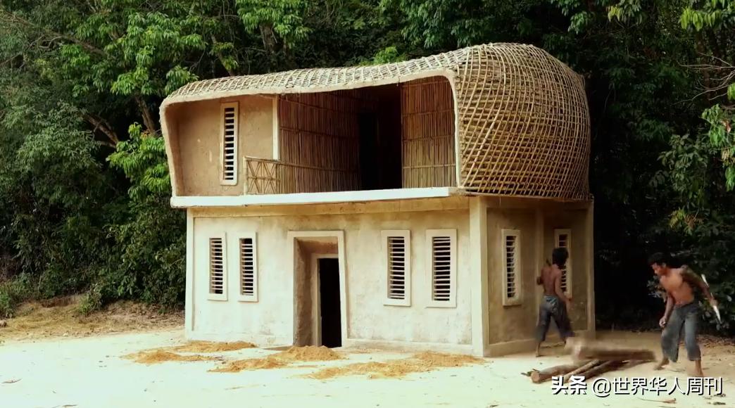 柬埔寨自建别墅,柬埔寨兄弟徒手建房子